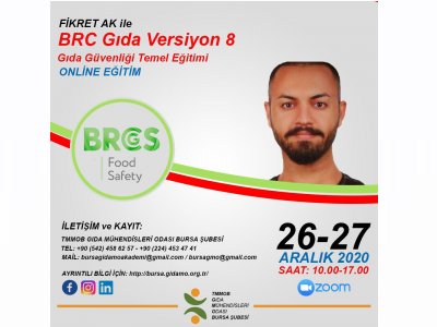 BRC GIDA VERSİYON 8
GIDA GÜVENLİĞİ TEMEL EĞİTİMİ
