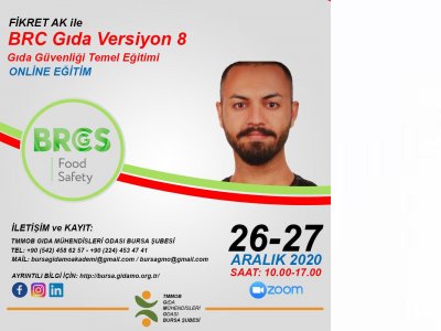 BRC GIDA VERSİYON 8
GIDA GÜVENLİĞİ TEMEL EĞİTİMİ
