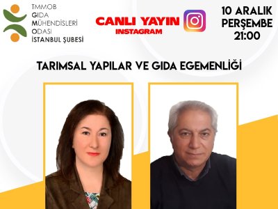 10 ARALIK 2020 CANLI YAYINIMIZDA TMMOB ZMO İSTANBUL ŞUBE BAŞKANINI KONUK ETTİK