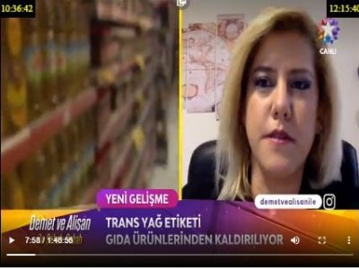 TRANS YAĞ YOKTUR BEYANININ ETİKETTEN KALDIRILMASIEBRU AKDAĞ RÖPORTAJLARI