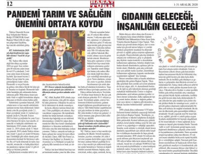 HASAT TÜRK: GIDANIN GELECEĞİ İNSANLIĞIN GELECEĞİ