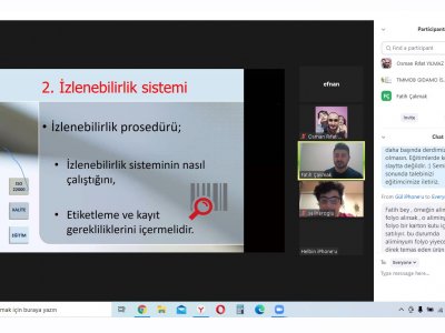 İZLENEBİLİRLİK VE ÜRÜN GERİ ÇAĞIRMA SEMİNERİMİZ GERÇEKLEŞTİ23 OCAK `21