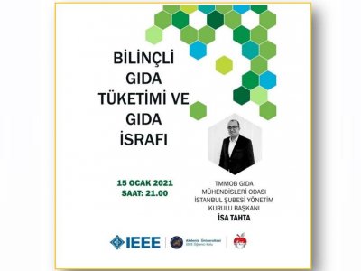 BAŞKAN İSA TAHTA AKDENİZ ÜNİVERSİTESİ FOOD ENGİNEERİNG SOCİETYKONUĞU OLDU