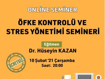 ÖFKE KONTROLÜ VE STRES YÖNETİMİ SEMİNERİMİZİ GERÇEKLEŞTİRDİK