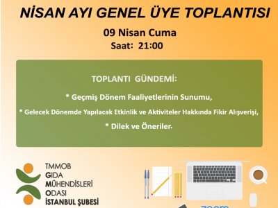 NİSAN 2021 ÇEVRİMİÇİ GENEL ÜYE TOPLANTISI