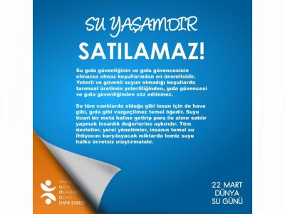 DÜNYA SU GÜNÜ BASIN AÇIKLAMASINA KATILDIK