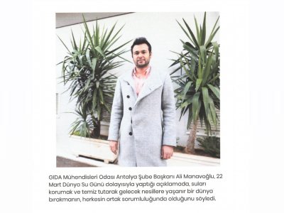22 MART DÜNYA SU GÜNÜ BASIN AÇIKLAMASI HABERLER SİTESİ