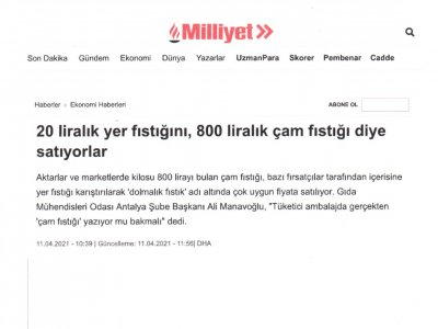 MİLLİYET GAZETESİNDE YAYINLANAN DHA RÖPORTAJI