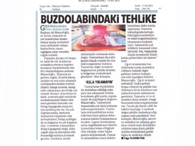 HÜRRİYET AKDENİZ GAZETESİNDE YAYINLANAN DHA RÖPORTAJI