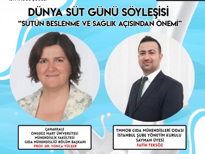 DÜNYA SÜT GÜNÜ ETKİNLİKLERİ KAPSAMINDA PROF DR YONCA YÜCEER İLE SÜTÜN BESLENME VE SAĞLIK AÇISINDAN ÖNEMİNİ KONUŞTUK