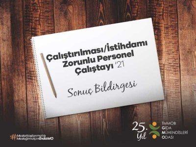 ÇALIŞTIRILMASIİSTİHDAMI ZORUNLU PERSONEL ÇALIŞTAYI `21 SONUÇ BİLDİRGESİ YAYINLANDI