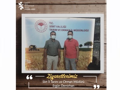 SİİRT İL TARIM VE ORMAN MÜDÜRLÜĞÜNÜ ZİYARET ETTİK


