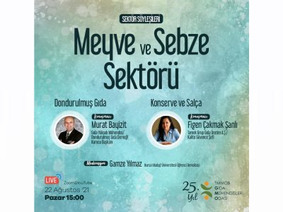 MEYVE VE SEBZE SEKTÖRÜ DONDURULMUŞ GIDA VE KONSERVE VE SALÇA SÖYLEŞİMİZİ GERÇEKLEŞTİRDİK