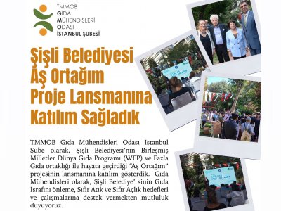 ŞİŞLİ BELEDİYESİ AŞ ORTAĞIM PROJE LANSMANINA KATILIM SAĞLADIK