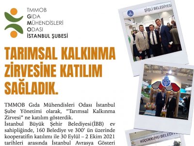 TARIMSAL KALKINMA ZİRVESİNE KATILIM SAĞLADIK
