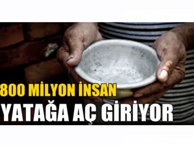 HABER EKSPRES: 800 MİLYON İNSAN YATAĞA AÇ GİRİYOR