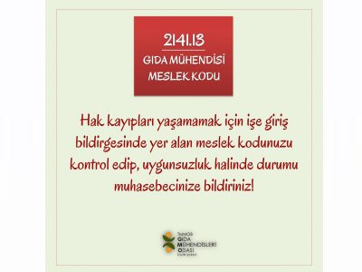 MESLEK KODUNUZU KONTROL ETTİNİZ Mİ