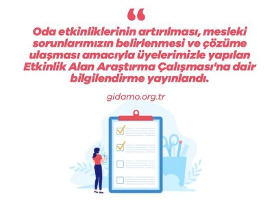 ODAMIZIN ETKİNLİK ALAN ARAŞTIRMA ÇALIŞMASINI SONUÇLANDIRDIK GELEN SORULARI CEVAPLADIK