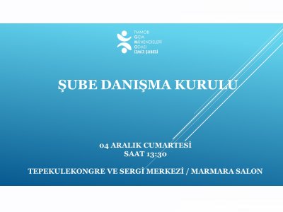 ŞUBE DANIŞMA KURULU GERÇEKLEŞTİRİLDİ