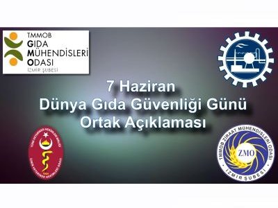 7 HAZİRAN DÜNYA GIDA GÜVENLİĞİ GÜNÜ ORTAK VİDEO AÇIKLAMASI 2020
