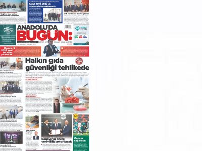 ANADOLU`DA BUGÜN GAZETESİ HALKIN GIDA GÜVENLİĞİ TEHLİKEDE29 KASIM 2021