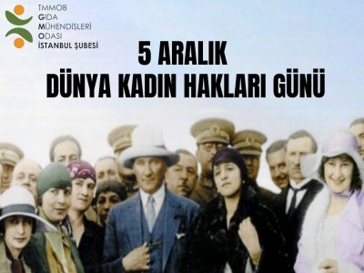 05 ARALIK DÜNYA KADIN HAKLARI GÜNÜ KUTLU OLSUN