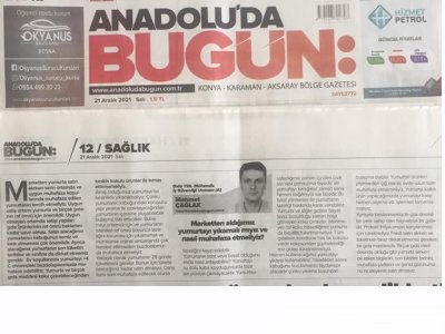 ANADOLU`DA BUGÜN GAZETESİMARKETTEN ALDIĞIMIZ YUMURTAYI YIKAMALI MIYIZ VE NASIL MUHAFAZA ETMELİYİZ 21 ARALIK 2021