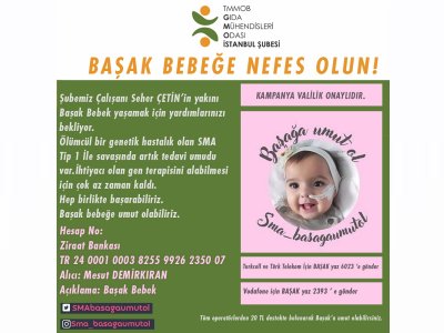 BAŞAK BEBEĞE NEFES OLUN 