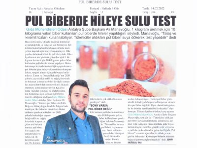 ANTALYA GÜNDEM GAZETESİNDE YAYINLANAN DHA RÖPORTAJI