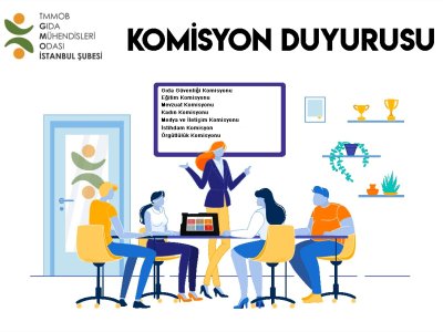 İSTANBUL ŞUBE YENİ DÖNEM KOMİSYONLARINA DAVET EDİYORUZ