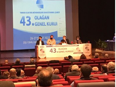 TMMOB ELEKTİRİK MÜHENDİSLERİ ODASI İSTANBUL ŞUBESİ 43 OLAĞAN GENEL KURULUNA KATILIM SAĞLADIK