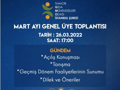 2022 MART GENEL ÜYE TOPLANTISI