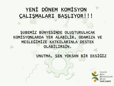 YENİ DÖNEM KOMİSYON ÇALIŞMALARI BAŞLIYOR