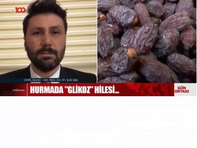 TV 100  GÜN ORTASI HABER BÜLTENİHURMADA GLİKOZ HİLESİYÖNETİM KURULU BAŞKANIMIZ CEMİL GÜLSU RÖPORTAJ