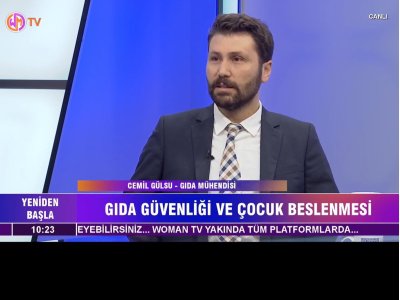WOMAN TV GIDA GÜVENLİĞİ VE ÇOCUK BESLENMESİYÖNETİM KURULU BAŞKANIMIZ CEMİL GÜLSU CANLI YAYIN