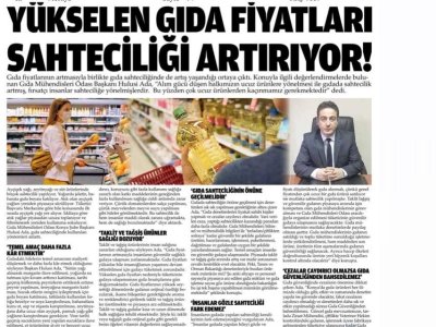 YÜKSELEN GIDA FİYATLARI SAHTECİLİĞİ ARTTIRIYORYENİ HABER GAZETESİ 17 MAYIS 2022