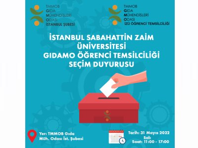 İSTANBUL SABAHATTİN ZAİM ÜNİVERSİTESİ ÖĞRENCİ TEMSİLCİLİĞİ SEÇİM DUYURUSU 