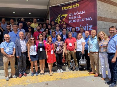 TMMOB GENEL KURULUNA KATILDIK