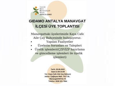 05062022 GIDAMO ANTALYA MANAVGAT İLÇESİ ÜYE TOPLANTISI
