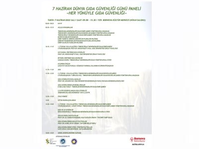 DÜNYA GIDA GÜVENLİĞİ PANELİNE DAVETLİSİNİZ