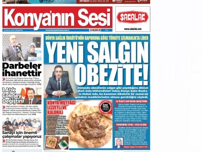 YENİ SALGIN OBEZİTE KONYA`NIN SESİ GAZETESİ28 MAYIS 2022