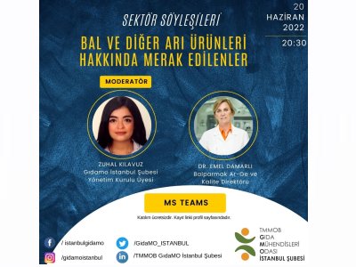 BAL VE DİĞER ARI ÜRÜNLERİ HAKKINDA MERAK EDİLENLER ONLİNE SÖYLEŞİ DUYURUSU