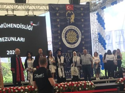 ANKARA ÜNİVERSİTESİ GIDA MÜHENDİSLİĞİ BÖLÜMÜ MEZUNİYET TÖRENİNE KATILDIK