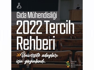 ÜNİVERSİTE ADAYLARI İÇİN GIDA MÜHENDİSLİĞİ 2022 TERCİH REHBERİ YAYINLANDI