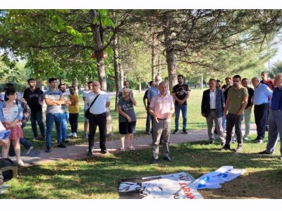 HUKUKSUZ YERE 100 GÜNDÜR HAPİS YATAN GEZİ TUTUKLULARI İÇİN YAPILAN BASIN AÇIKLAMASI VE ADALET NÖBETİ`NE KATILDIK