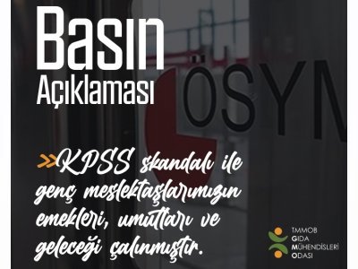 KPSS SKANDALI İLE GENÇ MESLEKTAŞLARIMIZIN EMEKLERİ UMUTLARI VE GELECEĞİ ÇALINMIŞTIR