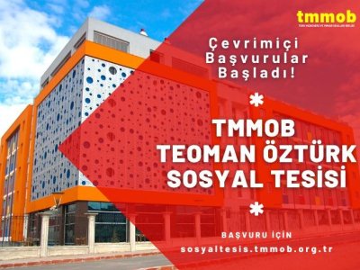 TMMOB TEOMAN ÖZTÜRK SOSYAL TESİSİ 20222023 DÖNEMİ KAYIT BAŞVURULARI BAŞLADI