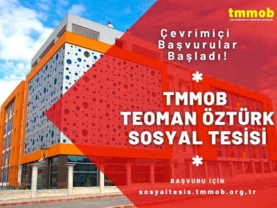 TMMOB TEOMAN ÖZTÜRK SOSYAL TESİSİ 20222023 DÖNEMİ KAYIT BAŞVURULARI BAŞLADI