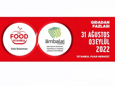 31 AĞUSTOS 03 EYLÜL 2022 TARİHLERİNDE GIDAVE İÇECEK ÜRÜNLERİ GIDA İŞLEME TEKNOLOJİLERİ FUARINDA OLACAĞIZ