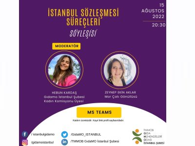 İSTANBUL SÖZLEŞMESİ SÜREÇLERİ KONULU SÖYLEŞİ GERÇEKLEŞTİRİLDİ